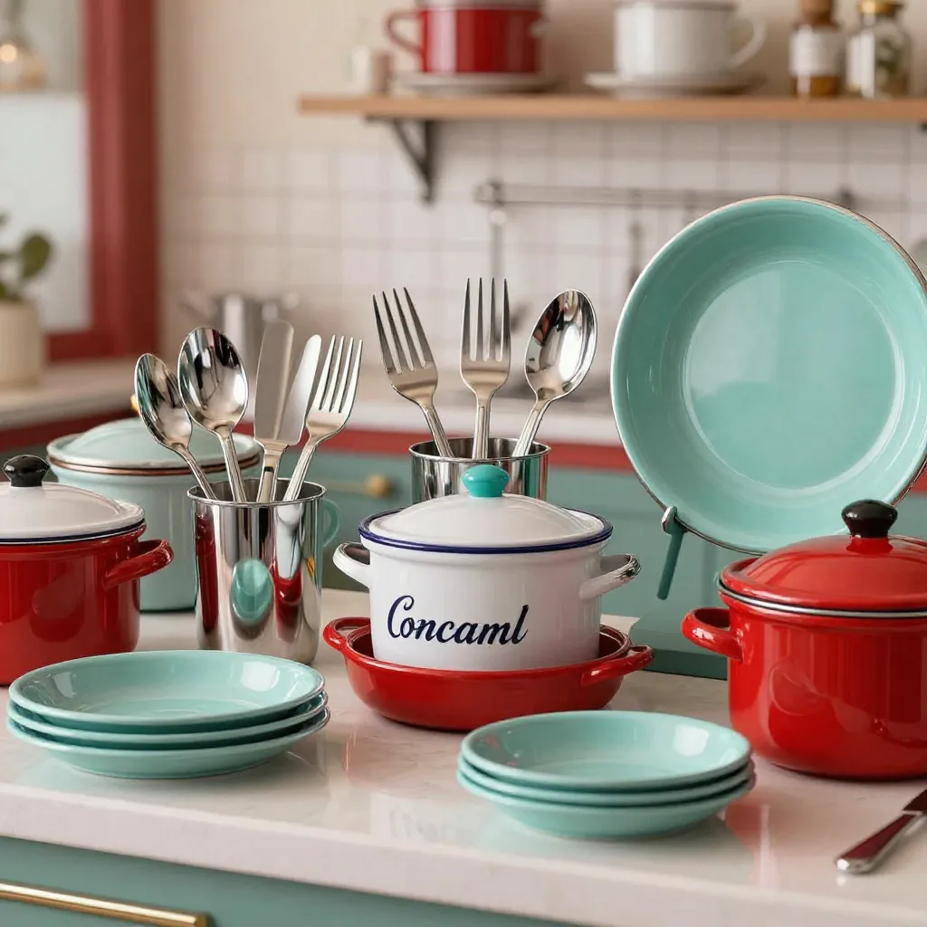 Retro kitchen gadgets and tools