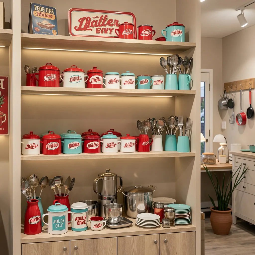 Retro diner plate and napkin holder