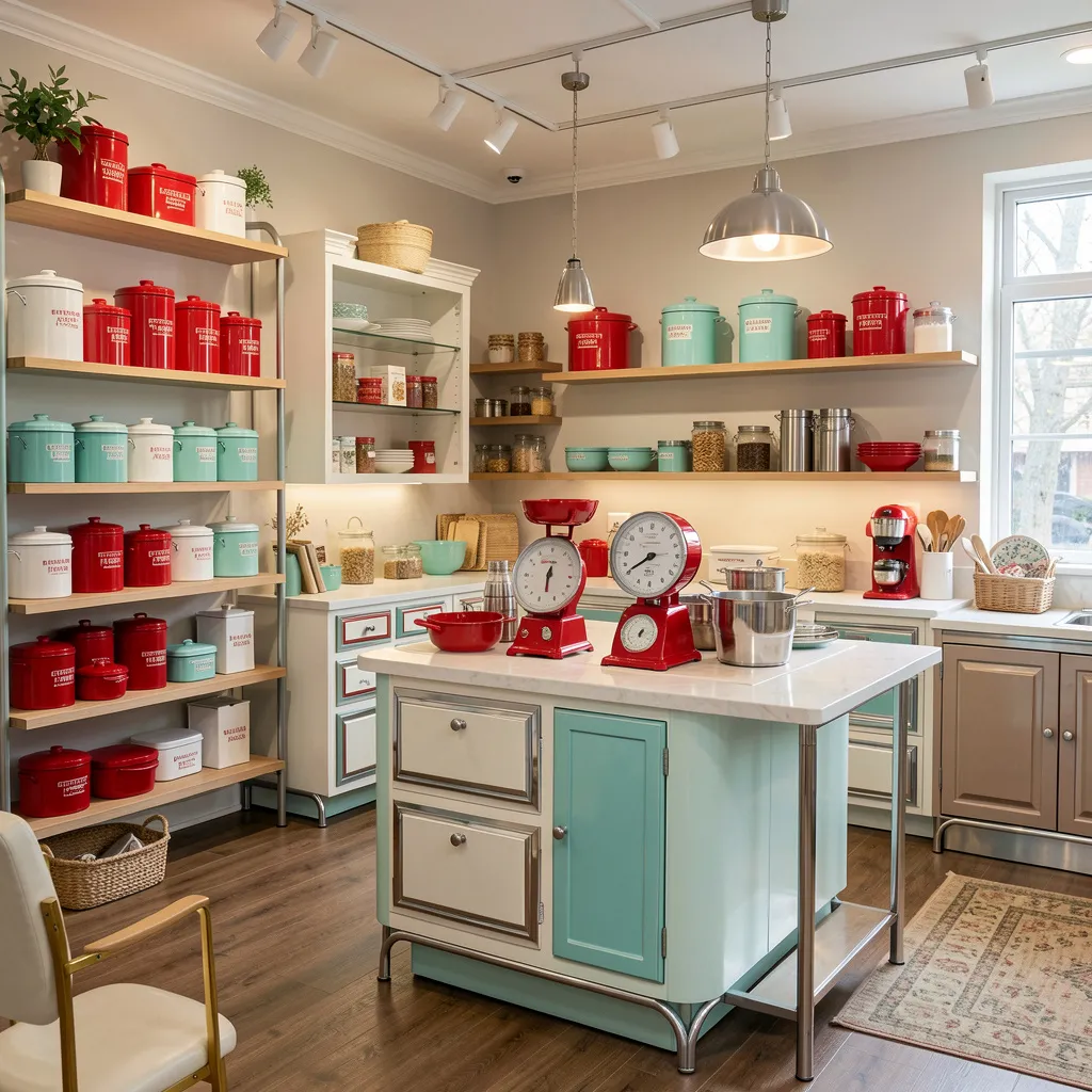 Vintage coffee station styling