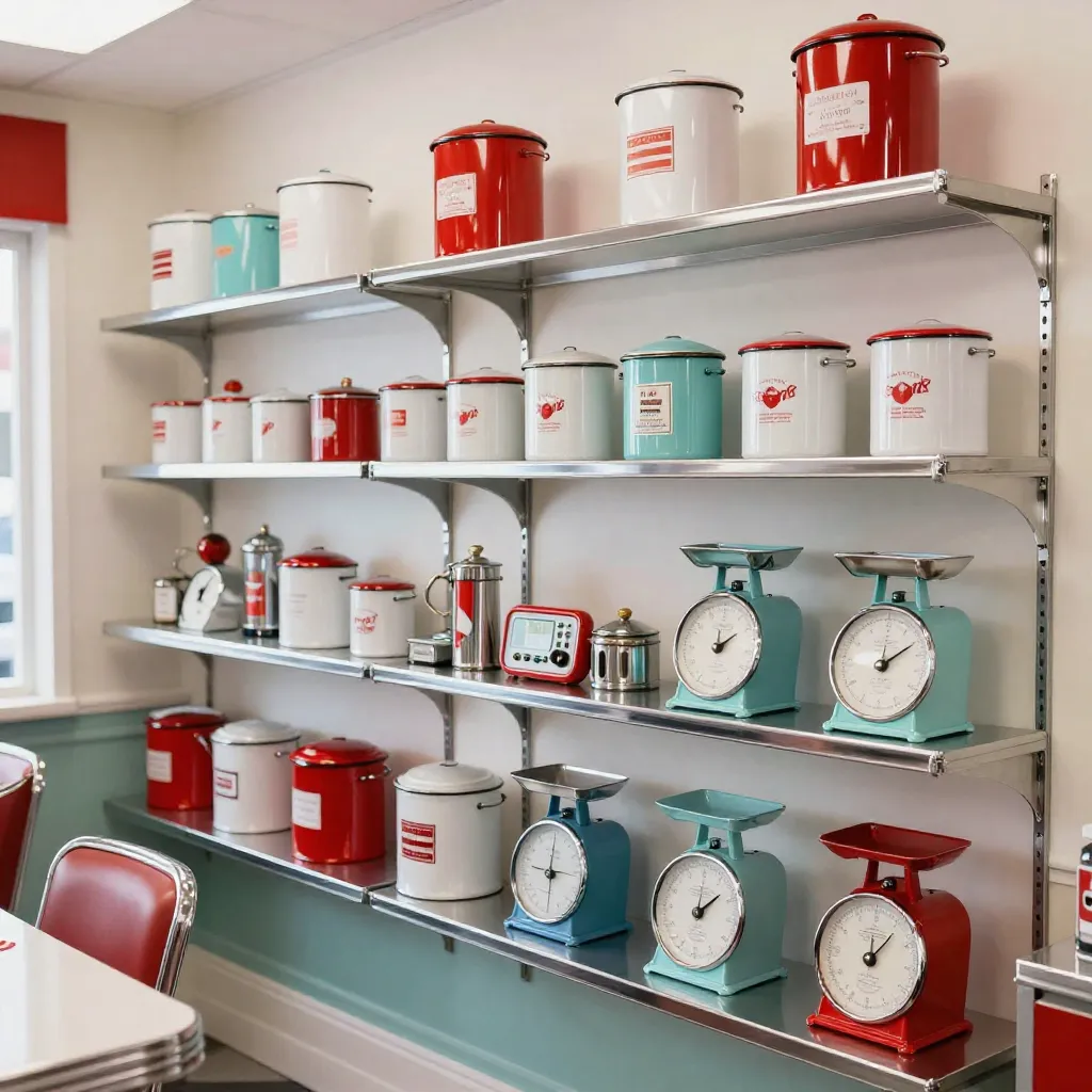 Baking station with retro tools